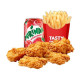 Hot Wings Meal (6 Pieces)